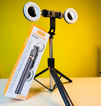 Plokama K9 Pro Double LED Selfie Stick Tripod