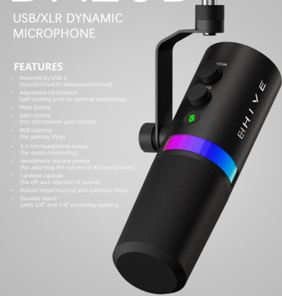 HIVE DX20B USB/XLR Dynamic Microphone